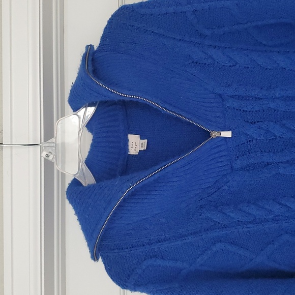 A New Day Blue Cable Knit Sweater Womwns XXL - Picture 3 of 5